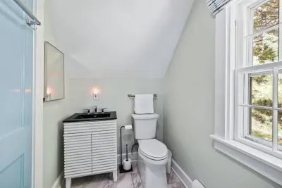 Upstairs half bathroom