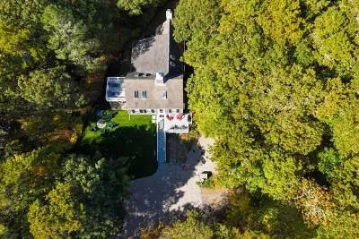 Aerial view of property