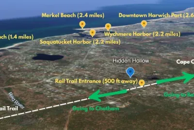 Check out our location! You're just minutes from top Cape Cod landmarks, making it your ideal home base for adventure.