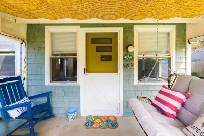 Here's the front door entrance. We love the design and colors here too!