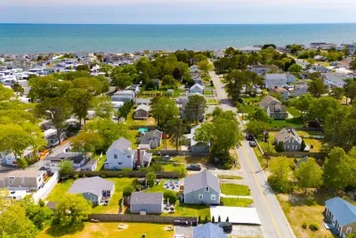 Just a short walk to the beach