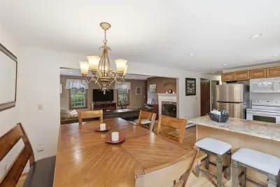 From the granite bar to the dining table, there’s a perfect seat for everyone to gather and recharge