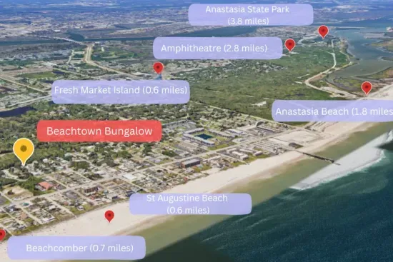 Adventure unlocked! Step out your door and you're right in the middle of the action on Saint Augustine Beach. With the best of the area within easy reach, this is your perfect home base for sun, sand, and exploration.
