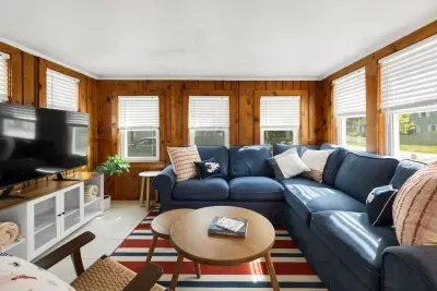 Plenty of room on the big couch for everyone's favorite streaming marathons!