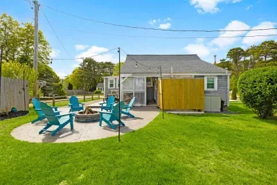 Nice spot to gather around the fire pit.