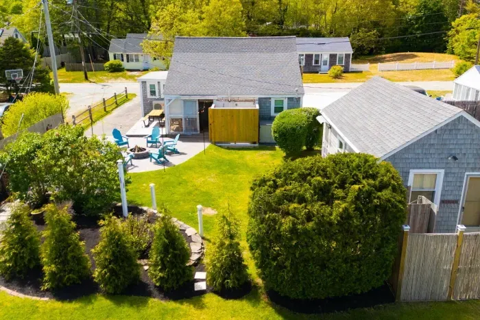 Enjoy exclusive use of your private fire pit and patio area! The backyard is shared with guests in the middle cottage, offering plenty of space for everyone.