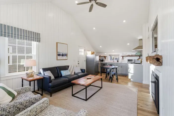 Open-concept living area.