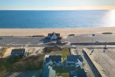 Beach day is across the street! That's how close we are.
