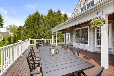 This is another generous space designed for socializing, where you can enjoy BBQ feasts with your loved ones