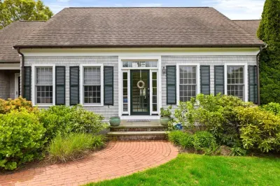 Here's a look at the front door.