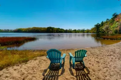 Two chairs, one view. The simple beauty of a Cape Cod pondside afternoon