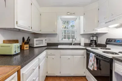 Plenty of  space,  and a coffee station to get your vacation mornings started right.