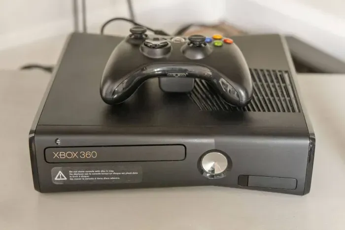 Xbox 360 console,  for gaming enthusiasts.