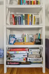 Grab a book or choose from our selection of board games for some analog fun.