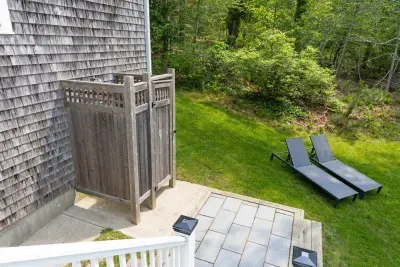 Keep the sand outside where it belongs! Our beautiful outdoor shower makes coming home from the shore a breeze