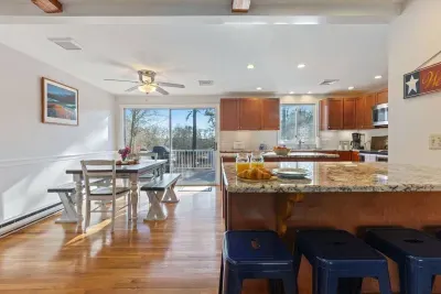 With a clear view of the kitchen, it ensures convenience and a seamless flow between cooking and dining.