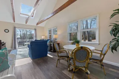 Perfect for drinks, snacks, or books in the cozy living space.