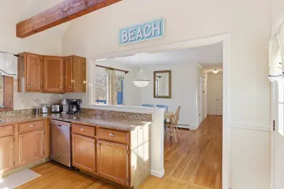 This kitchen is equipped for everything from morning coffee to elaborated cuisine.