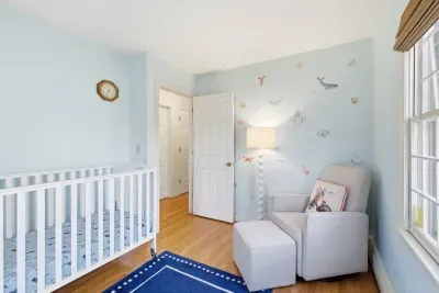 Traveling with a little one? Our dedicated first-floor crib room is a true sanctuary for parents.