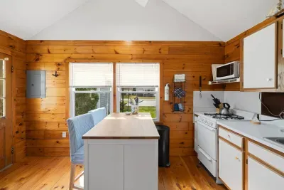 Start your day right at the convenient kitchen island, perfect for enjoying your morning coffee before heading out to explore the area!