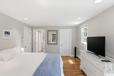 A sanctuary for the senses. Wake up to soft natural light dancing across warm hardwood floors, and spend your mornings lingering under crisp linens with your favorite show.