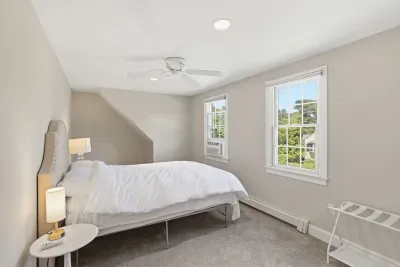 Your private, sun-drenched wellness retreat. Free from distractions and bathed in soothing natural light, this airy bedroom brings the tranquility of the garden right to your bedside for a deeply restorative night's rest.