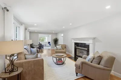 Sunlight streaming through the windows, a gentle fire crackling in the hearth. Sink into the plush seating with a hot drink and let the peaceful, sun-warmed atmosphere wash over you.
