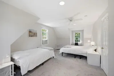Wake up to sunbeams dancing across your room. This sun-drenched twin retreat blends breezy, open space with cloud-soft comfort, promising a beautifully bright morning and a peaceful night's rest.