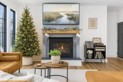 Enjoy making timeless memories with friends and family around the warm gas fireplace with seating for everyone in the main area living room.