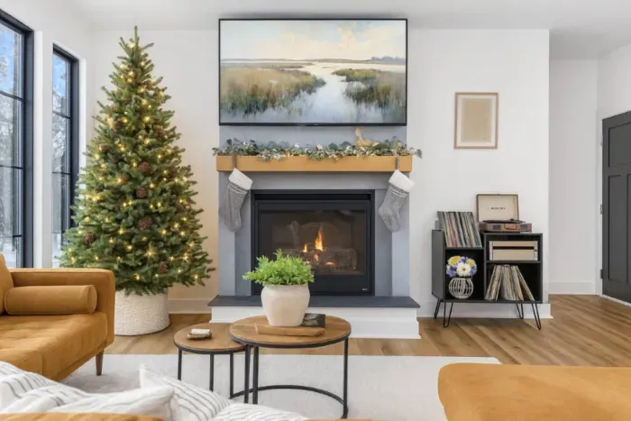Enjoy making timeless memories with friends and family around the warm gas fireplace with seating for everyone in the main area living room.