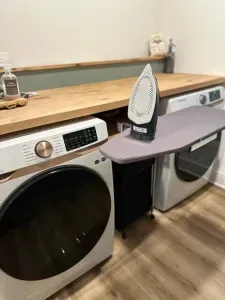 Easy to use pull-out ironing board without the fuss