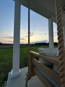 Be sure to catch a sunset from the front porch swing while visiting.