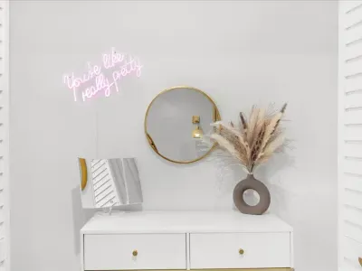 Get ready for a night of fun with our makeup station located in the basement master bedroom!