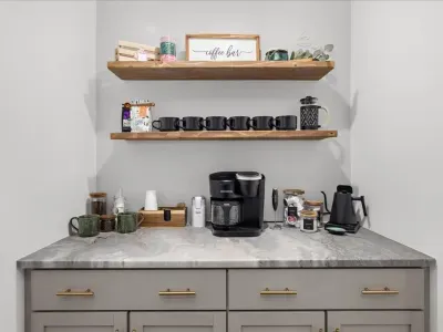 Coffee station #2 located in the basement.