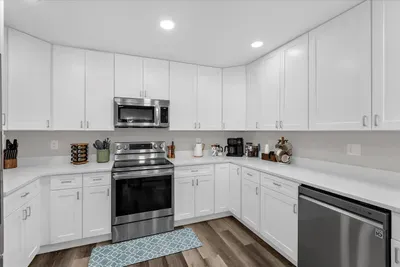 Fully stocked kitchen with all of the essentials for dining in during your visit!