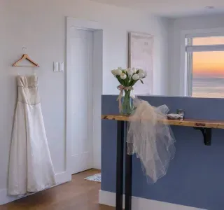 Imagine preparing for the biggest day of your life with this view...
