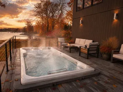 Waterfront Sunset Retreat with Swim Spa w/ beach - image 193 of 196
