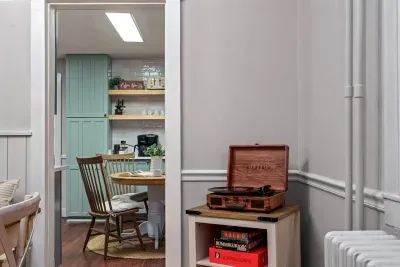 Fully equipped Victrola record player station with many records to choose… or bring your favorites a long for your visit!