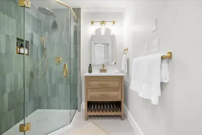 Bathroom #1 spacious full bathroom with walk in shower!