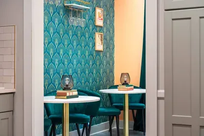 Our Southern style speak easy room is sure to grab your attention for a nightcap or quiet morning coffee!