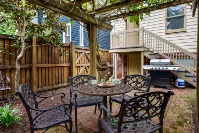 Enjoy those beautiful Annapolis days under your private outdoor pergola or enjoy a home cooked meal on the outdoor grill during your visit.