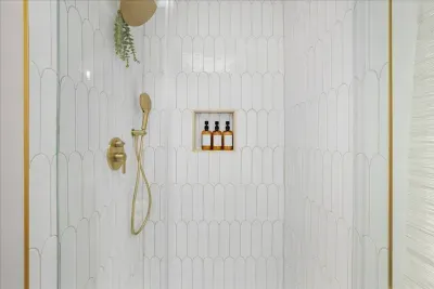 Custom full shower in the en suite bathroom for your ultimate relaxation!