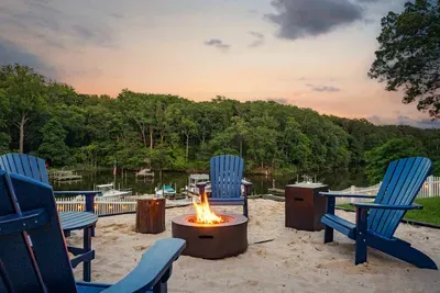 Roast marshmallows by the fire with your friends and family!