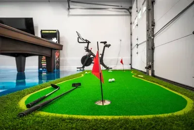 Sharpen your golf game with our indoor putting green!  Fun for all ages!