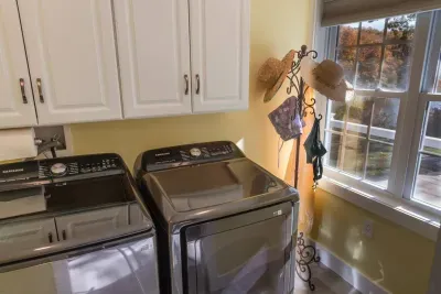 Full size Samsung washing machine and dryer for your use during your visit!