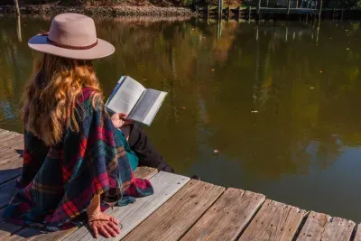 Soak up some sun, down by the shared dock or up on the raised deck area!