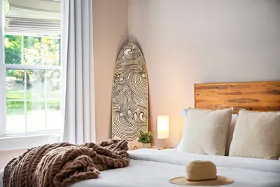 Grab a book and let your imagination take over while relaxing in the king suite!  Equipped with extra pillows and blankets to ensure a comfortable visit from check in to check out.