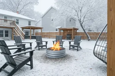 Grab a blanket and marshmallows and warm up next to our outdoor firepit.