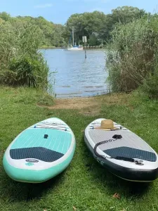 Paddle board/kayak drop in (1 minute walk from the house) 2 paddle boards available with booking