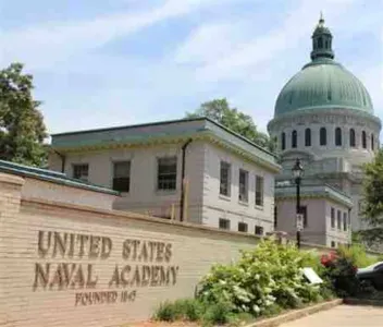 The United States Naval Academy located in Downtown Annapolis.